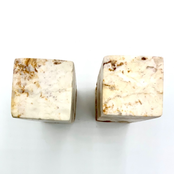 Pair of 2 Asian Stone Marble? Top Carved Dragons Seal (Bottom Uncarved) 4x1 3/8” - Picture 7 of 13